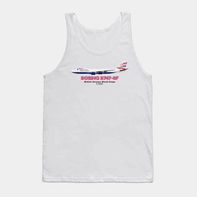 Boeing B747-8F - British Airways World Cargo Tank Top by TheArtofFlying